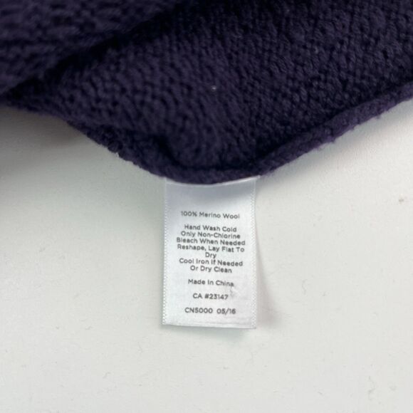 Talbots Purple Merino Wool Knit Blazer Sweater Jacket MP Petite Preppy Academia - Picture 11 of 11